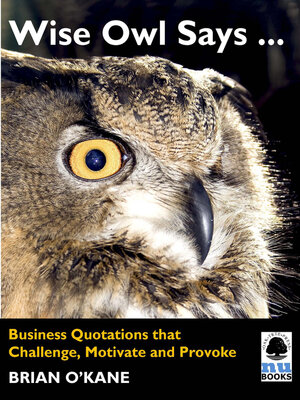 cover image of Wise Owl Says ...
